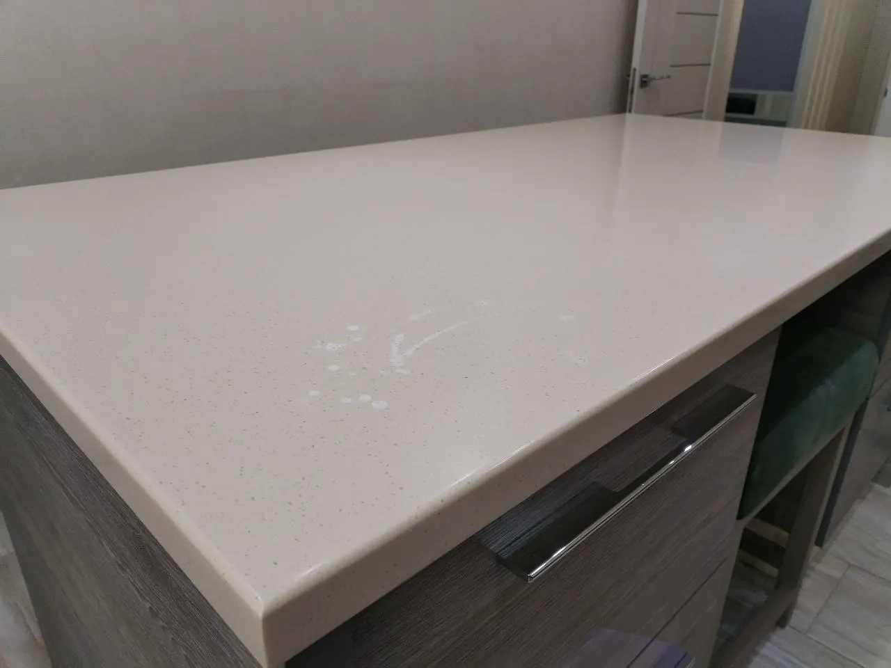 Acrylic solid surface project — Removing a chemical burn