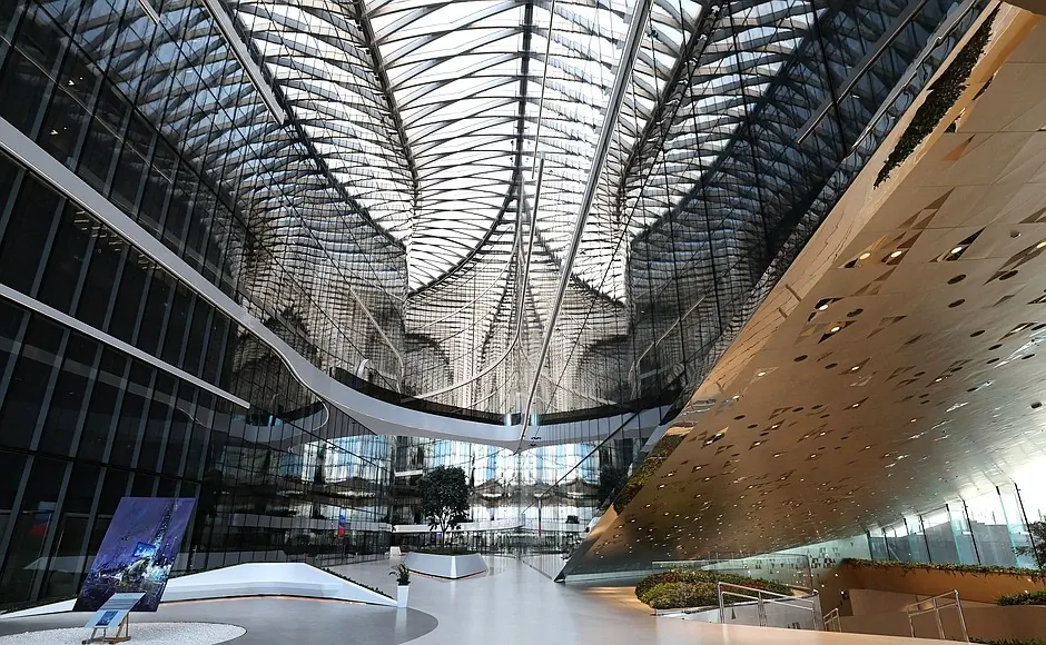 Acrylic solid surface project — Lakhta Center — flower beds